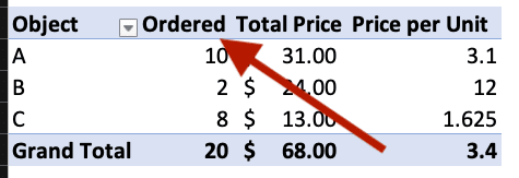 Calculated field name in Google Sheets.