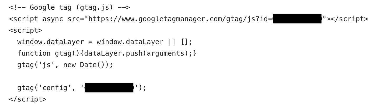 JavaScript tag example.