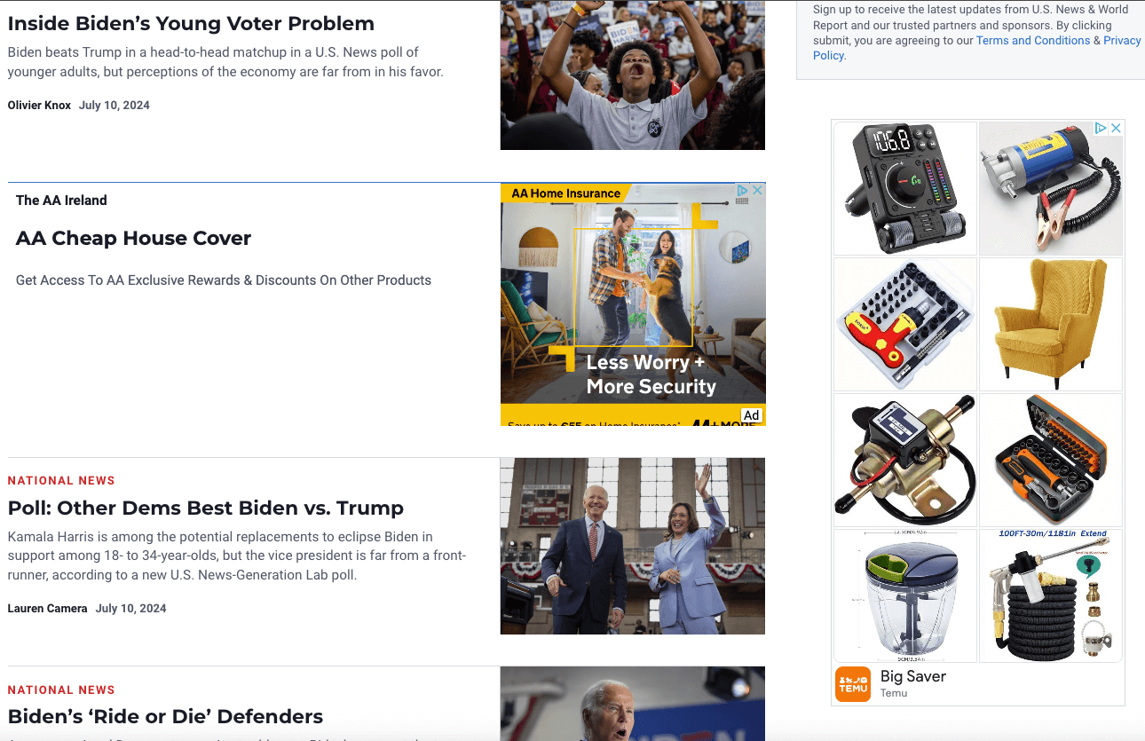 Half page ad example.