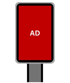 Example of a DOOH ad format by Ted Jordan.